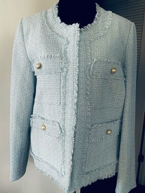 NWT Nanette Lepore Blue & White Jacket